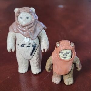 Vintage Star Wars figures  Wicket & Chief Chirpa